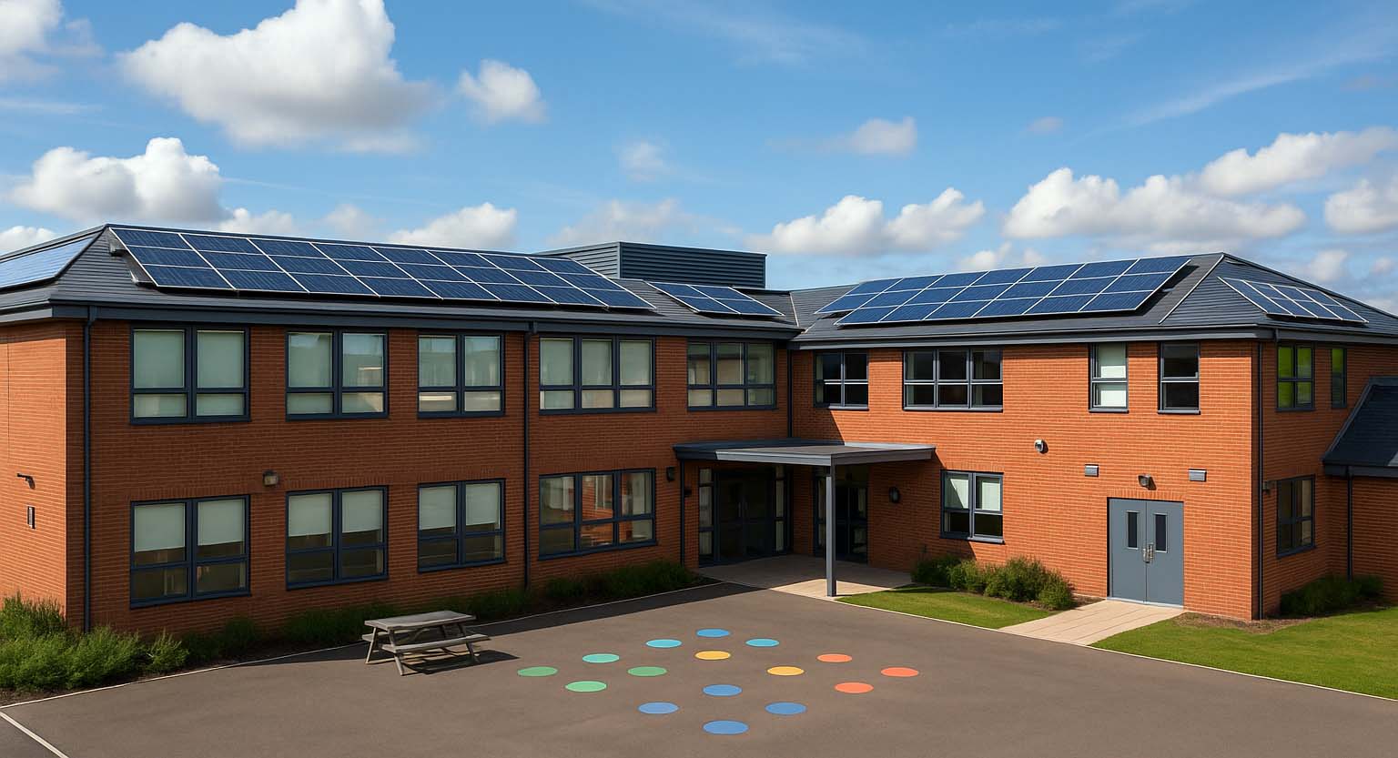 Renewable Energy for Schools Solar panels